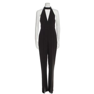 Halston Heritage Black Mock Neck Jumpsuit